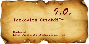 Iczkovits Ottokár névjegykártya
